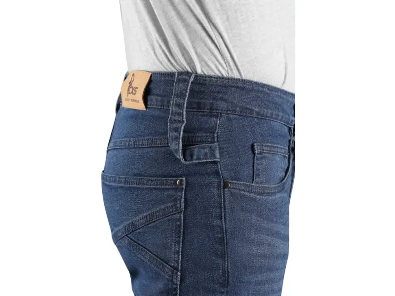 Kalhoty jeans CXS ALBI, pánské, modré, vel. 56
