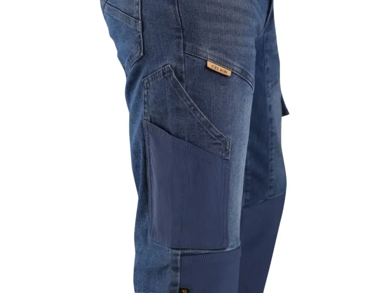 Kalhoty jeans CXS ALBI, pánské, modré, vel. 60
