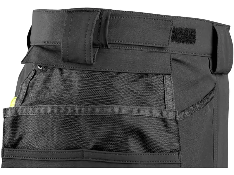 Kalhoty CXS NAOS HV, pánské, černo-žlutá Hi-Vis, reflexní pruhy, vel. 62