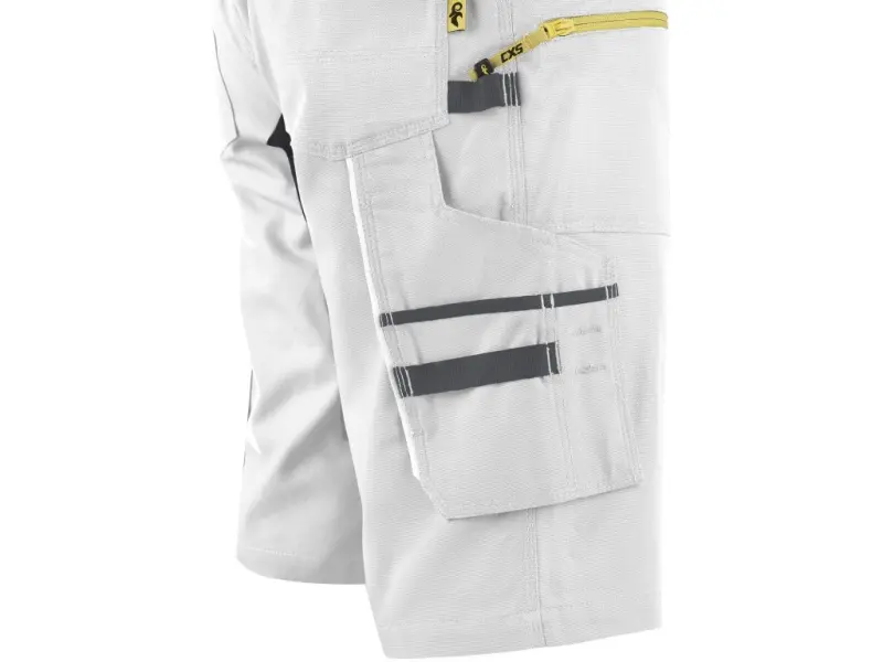 Kraťasy CXS STRETCH pánské, bílo-šedé, vel. 50