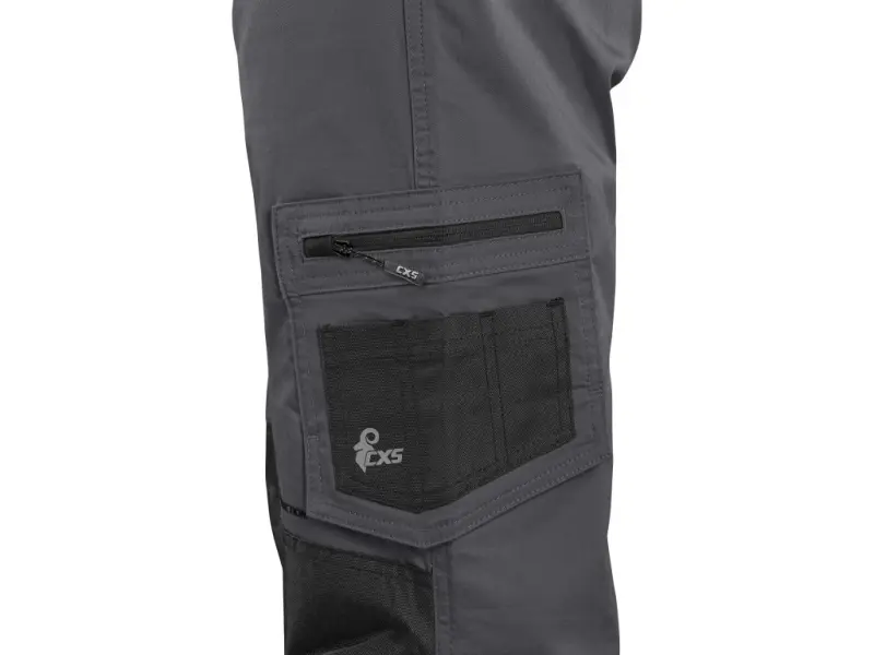 Kalhoty CXS SOLIS,170-176cm, pánské, šedo-černé, vel. 54