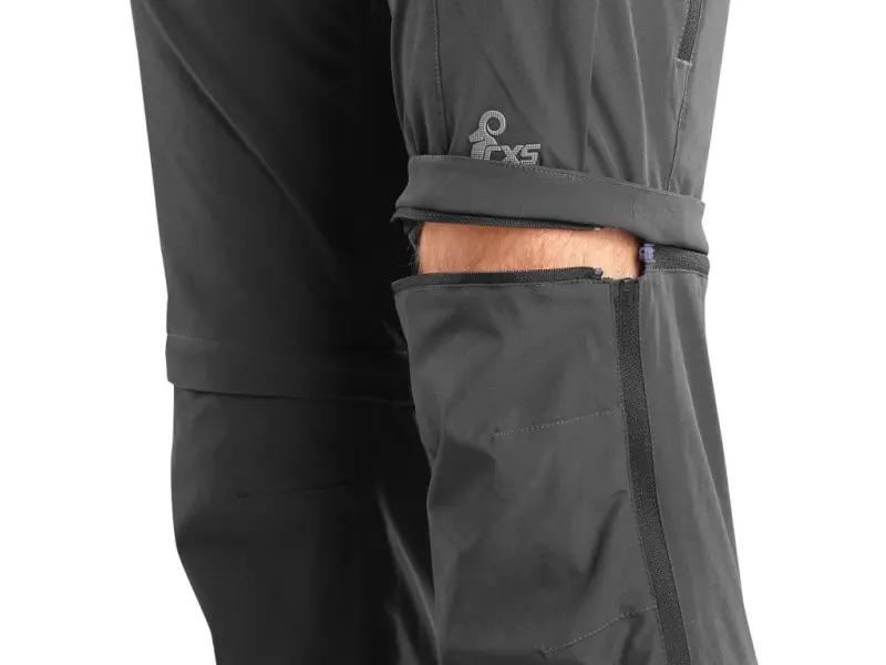 Kalhoty CXS BOISE, pánské s odepínacími nohavicemi, antracitová, vel. 54