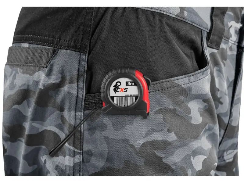 Kalhoty CXS SOLIS pánské, maskáčovo-černé, vel. 46