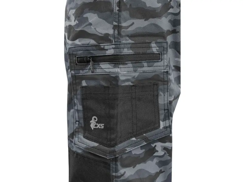 Zahradníky CXS SOLIS pánské, maskáčovo-černé