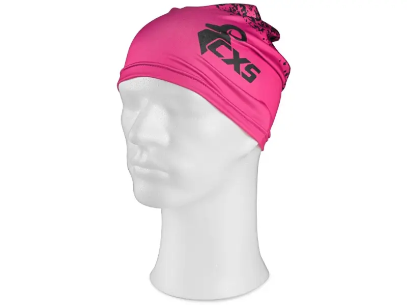 Šátek multifunkční CXS LORY, dětský, 20x36cm, černo - růžový