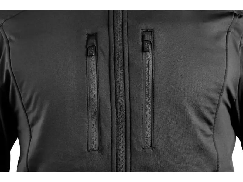 Mikina CXS LEONIS, černá s HV modro/červenými doplňky, vel. 2XL