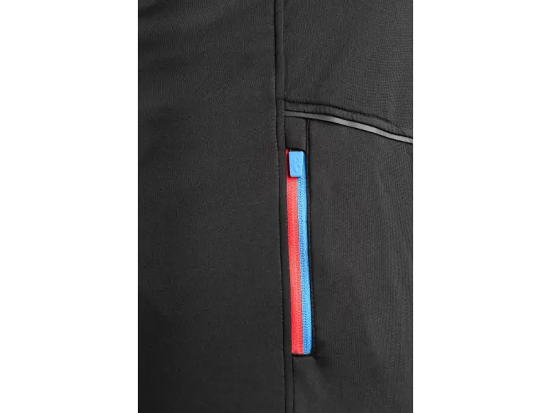 Mikina CXS LEONIS, černá s HV modro/červenými doplňky, vel. 3XL