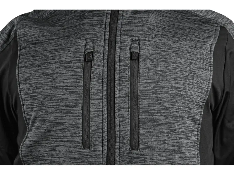 Mikina CXS LEONIS, šedo - černá, vel. 5XL