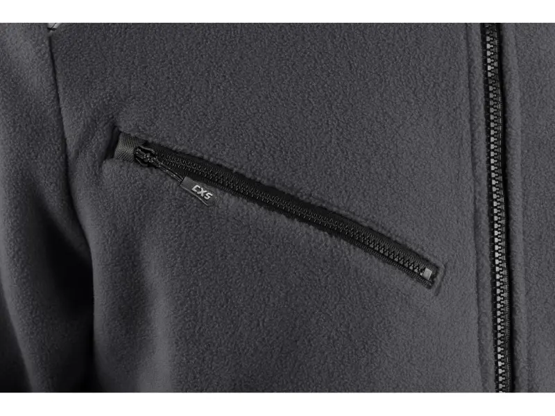 Bunda CXS 4ENVI SOLIS, pánská, fleecová, šedo-černá, vel. S