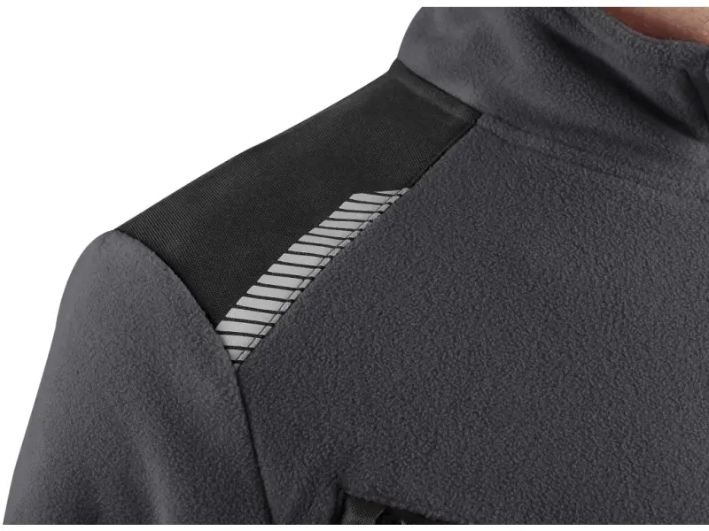 Bunda CXS 4ENVI SOLIS, pánská, fleecová, šedo-černá, vel. 2XL