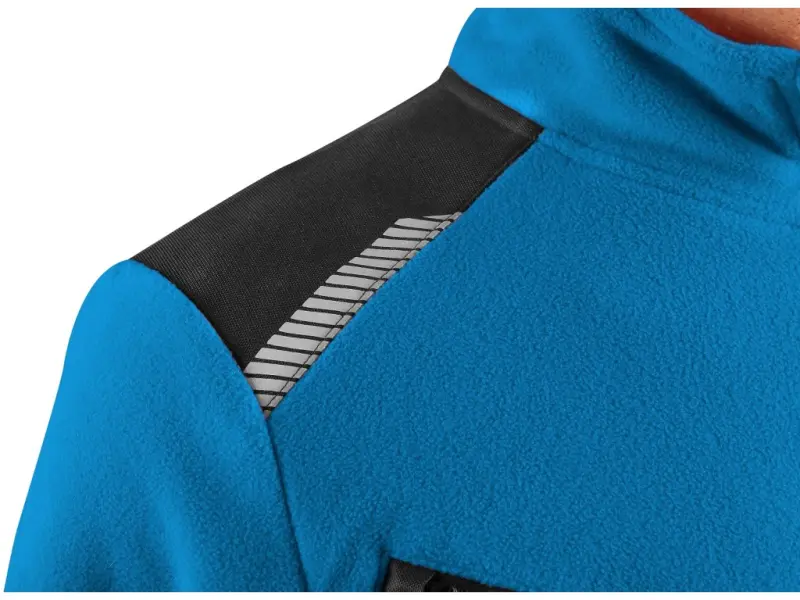 Bunda CXS 4ENVI SOLIS, pánská, fleecová, azurově modro-černá, vel. XL