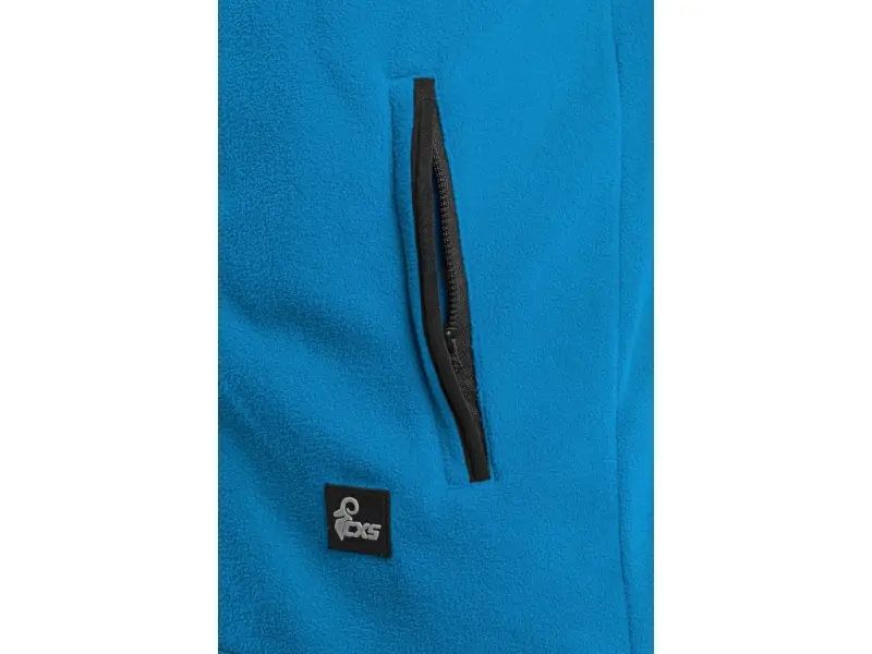Bunda CXS 4ENVI SOLIS, pánská, fleecová, azurově modro-černá, vel. 2XL
