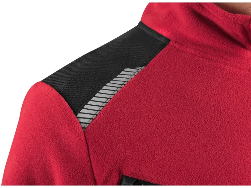 Bunda CXS 4ENVI SOLIS, pánská, fleecová, červeno-černá, vel. 2XL