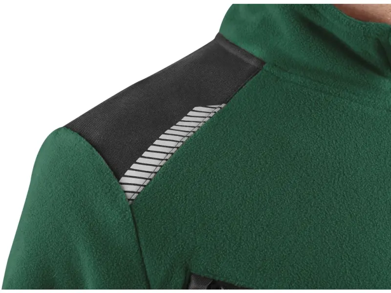 Bunda CXS 4ENVI SOLIS, pánská, fleecová, zeleno-černá