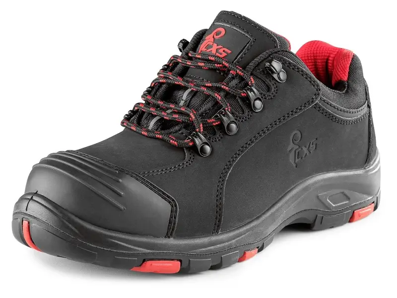 Obuv CXS ROCK APLIT S3, polobotka, černo-červená, vel. 39