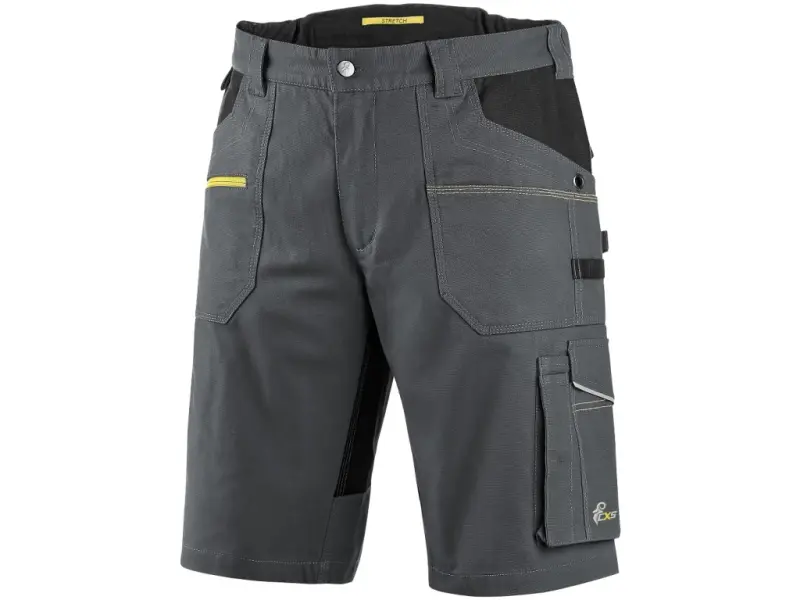 Szorty CXS STRETCH, męskie, kolor ciemnoszaro-czarny, roz. 48