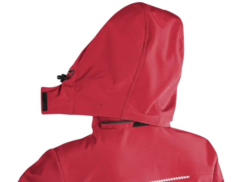 Bunda CXS STRETCH, dětská, softshell, červená, vel. 140