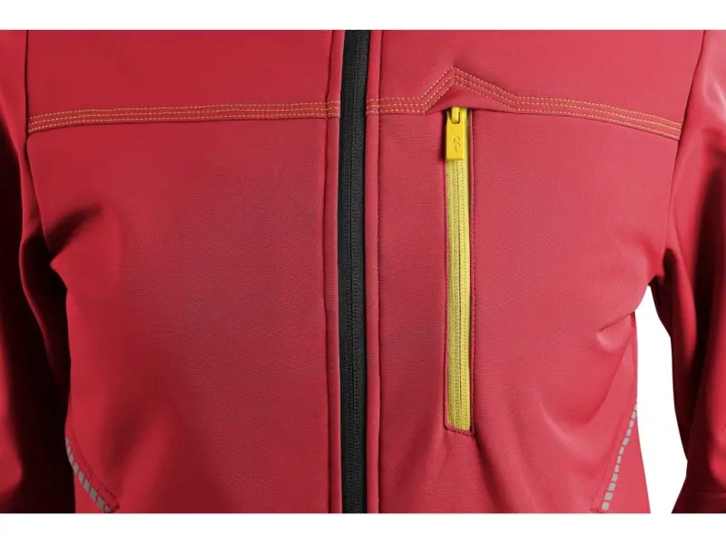 Bunda CXS STRETCH, dětská, softshell, červená, vel. 150