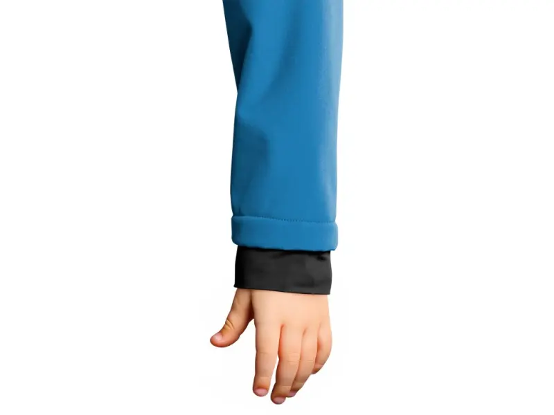 Bunda CXS STRETCH, dětská, softshell, středně modrá, vel. 120