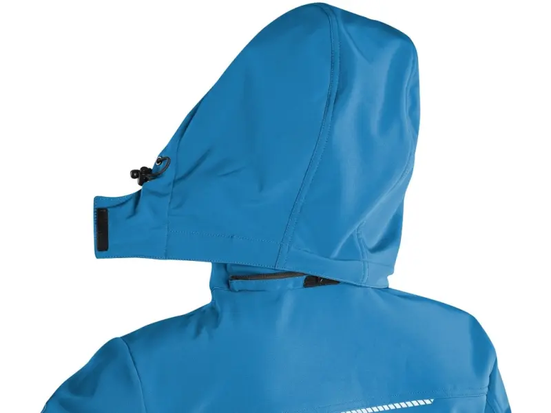 Bunda CXS STRETCH, dětská, softshell, středně modrá, vel. 150