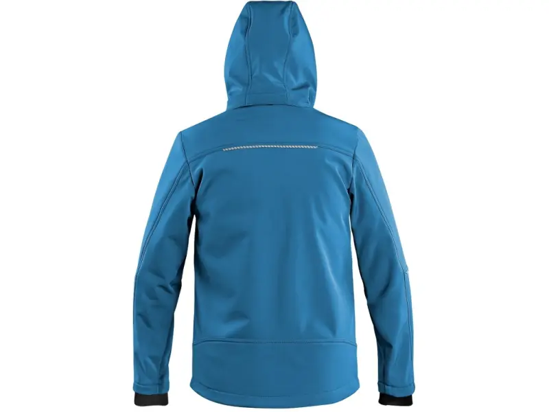 Bunda CXS STRETCH, dětská, softshell, středně modrá, vel. 160