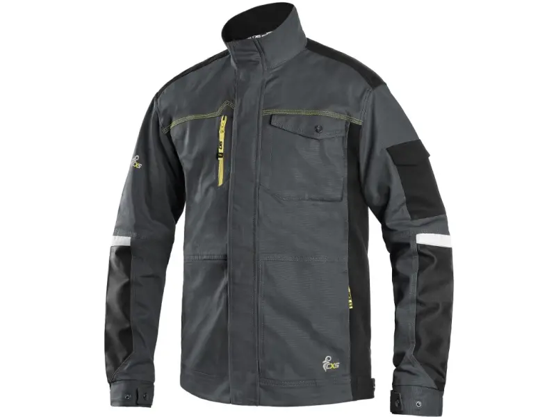 Blůza CXS STRETCH, 170-176cm, pánská, tmavě šedo-černá, vel. 46