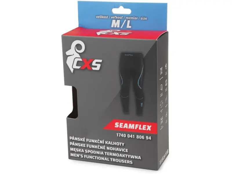 Spodky CXS SeamFlex, funkční, pánské, černo-modré, vel. M/L
