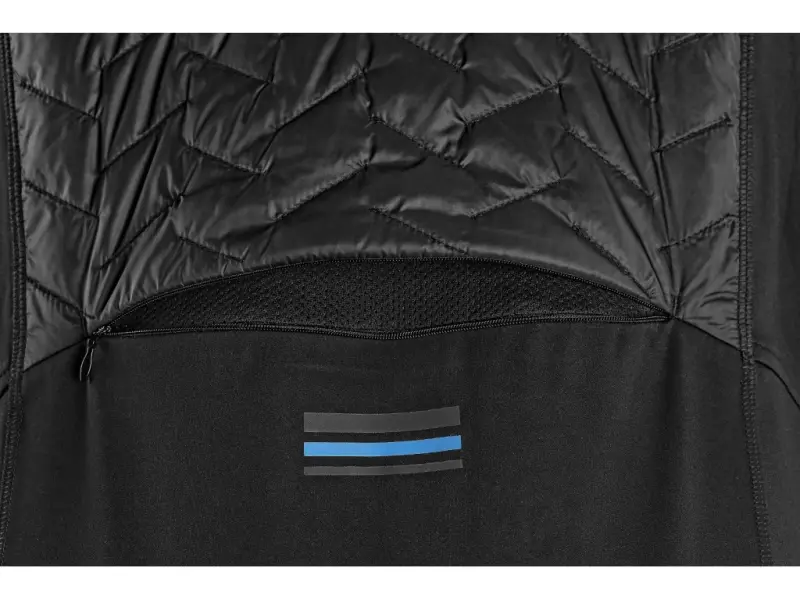 Bunda CXS LEONIS II, pánská, černá s HV modro/červenými doplňky, vel. 2XL