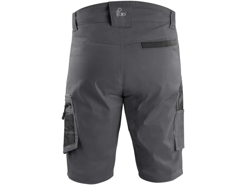 Kraťasy CXS SOLIS FLEX, pánské, šedo-černé, vel. 58