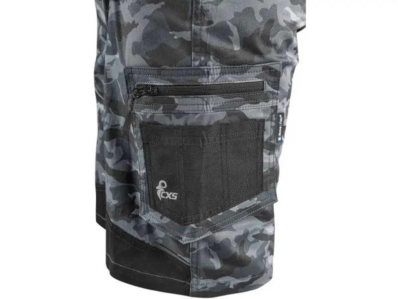 Kraťasy CXS SOLIS FLEX, pánské, maskáčovo-černé