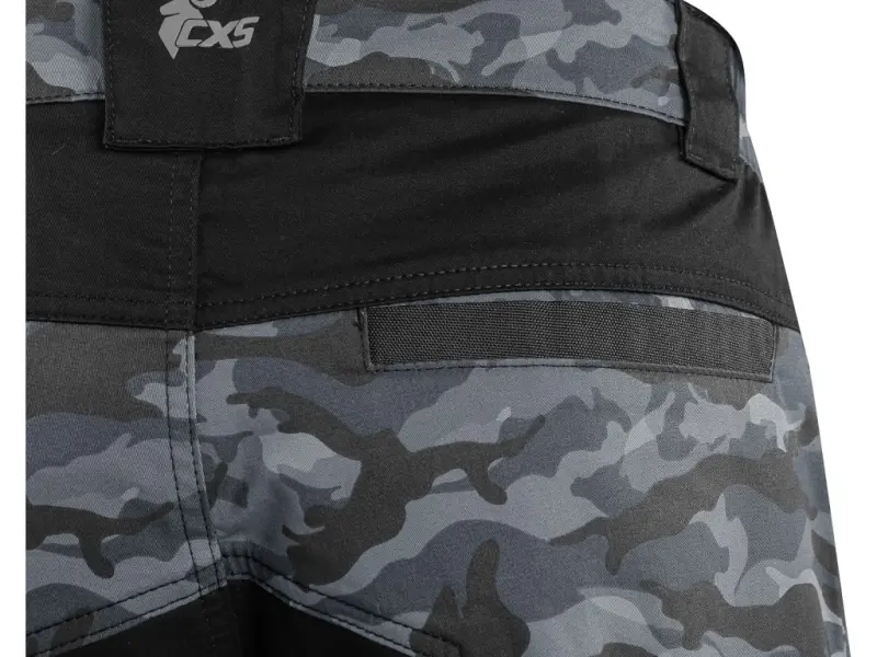 Kraťasy CXS SOLIS FLEX, pánské, maskáčovo-černé, vel. 46