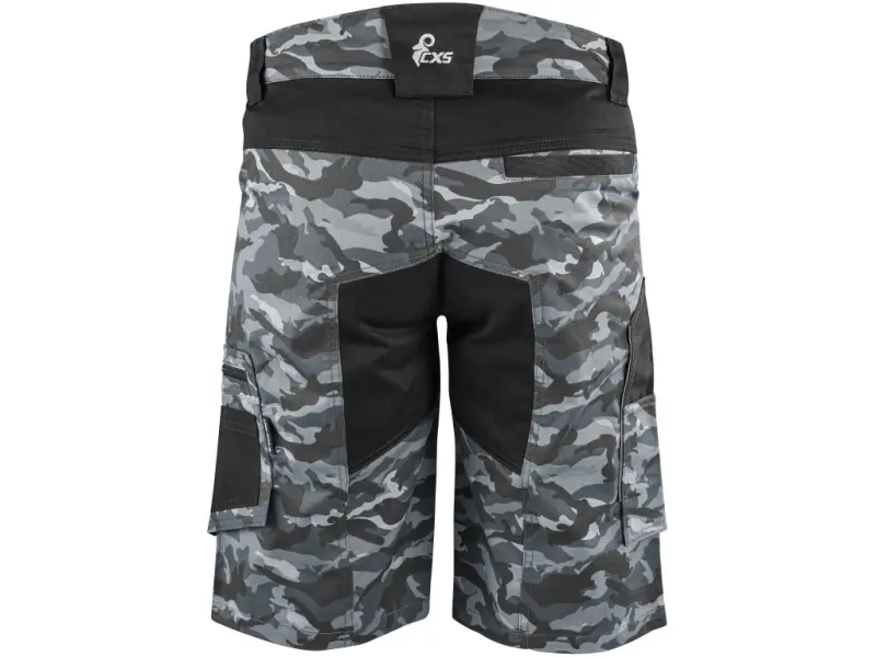 Kraťasy CXS SOLIS FLEX, pánské, maskáčovo-černé, vel. 56