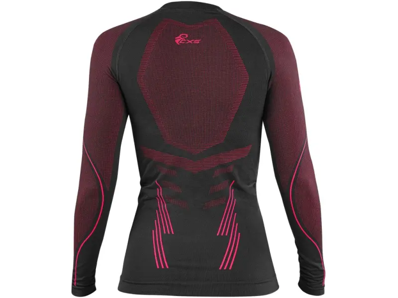 Tričko CXS SeamFlex LADY, dámské, funkční, černo-růžové, vel. XS-S