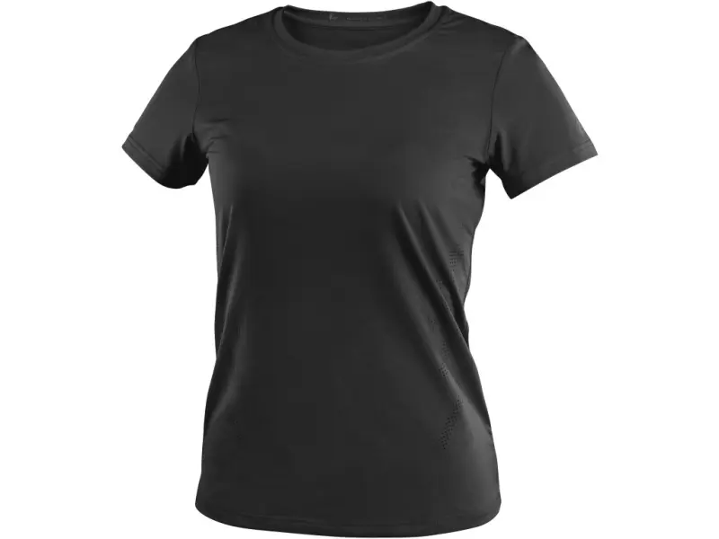 Tričko CXS MOVADO, funkční, krátký rukáv, dámské, černé, vel. XL