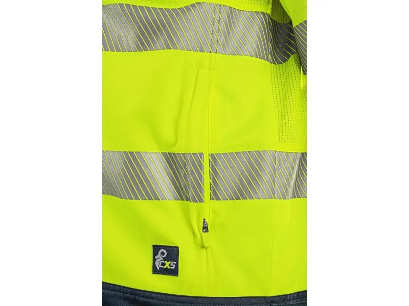 Blůza CXS HALIFAX, pánská, výstražná se síťovinou, žluto-modrá, vel. 46