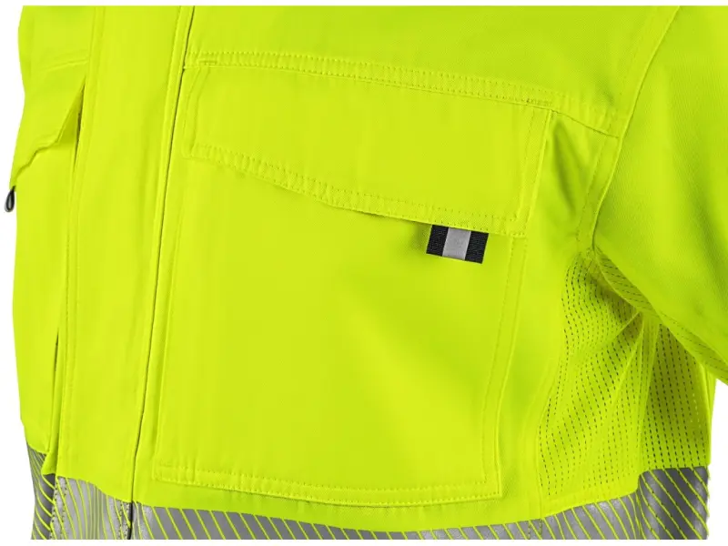 Blůza CXS HALIFAX, pánská, výstražná se síťovinou, žluto-modrá, vel. 54