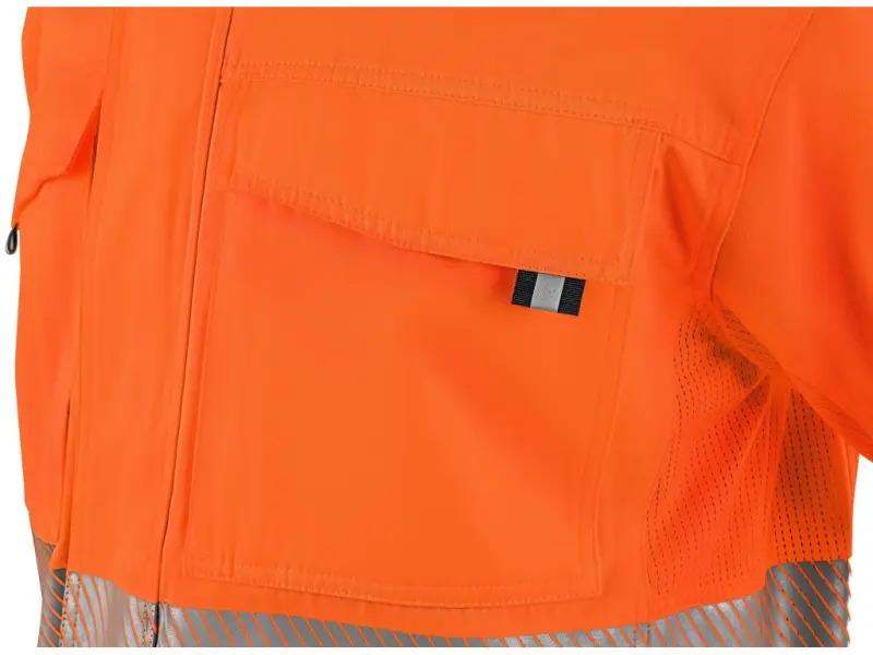 Blůza CXS HALIFAX, pánská, výstražná se síťovinou, oranžovo-modrá, vel. 52