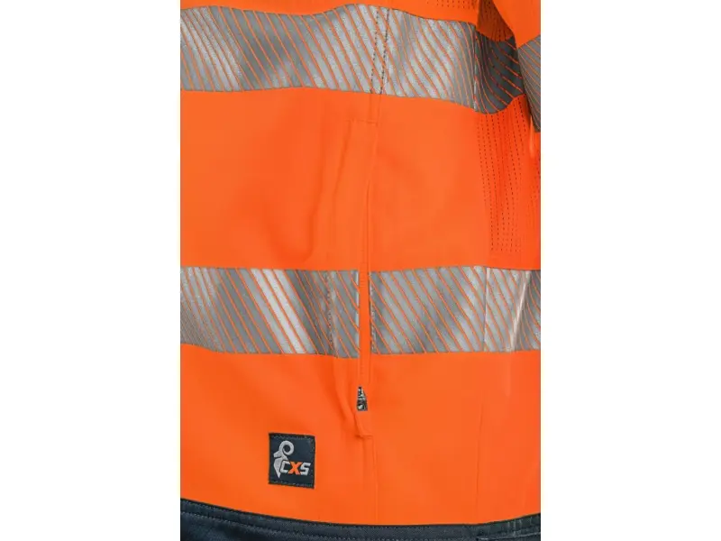Blůza CXS HALIFAX, pánská, výstražná se síťovinou, oranžovo-modrá, vel. 56