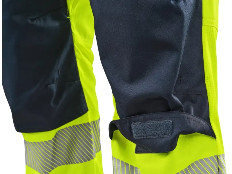 Kalhoty CXS HALIFAX, pánské, výstražné se síťovinou, žluto-modré, vel. 52