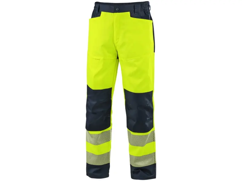 Kalhoty CXS HALIFAX, pánské, výstražné se síťovinou, žluto-modré, vel. 56