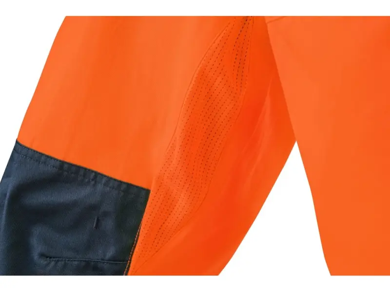 Kalhoty CXS HALIFAX, pánské, výstražné se síťovinou, oranžovo-modré, vel. 54