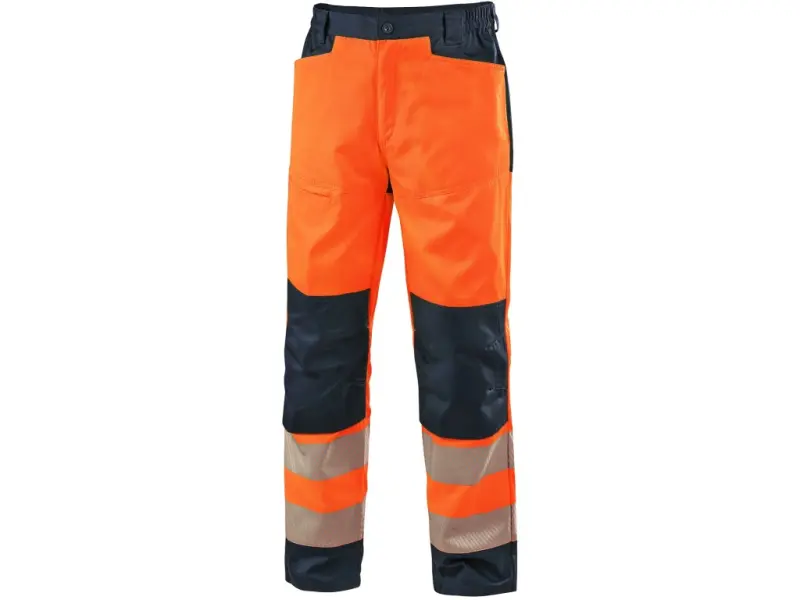 Kalhoty CXS HALIFAX, pánské, výstražné se síťovinou, oranžovo-modré, vel. 60