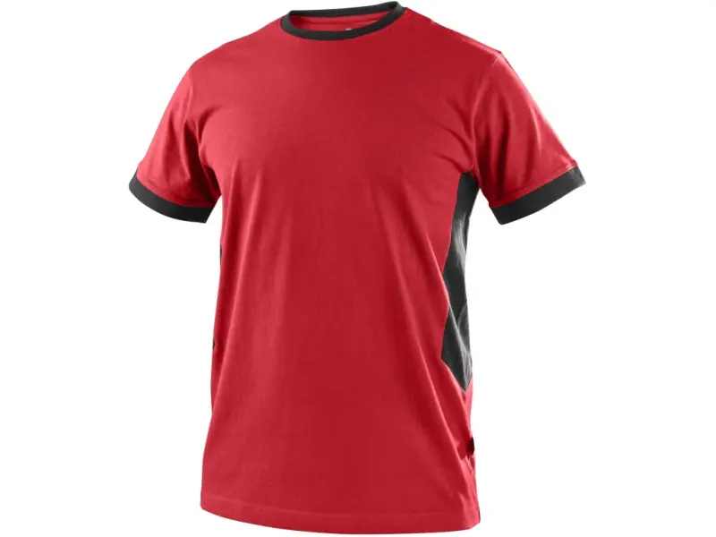 Tričko CXS OWEN, krátký rukáv, pánské, červeno-černé, vel. 5XL