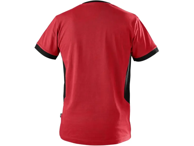 Tričko CXS OWEN, krátký rukáv, pánské, červeno-černé, vel. 5XL