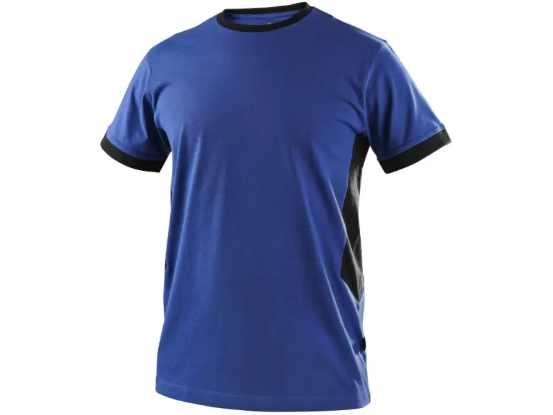 Tričko CXS OWEN, krátký rukáv, pánské, modro-černé, vel. 5XL