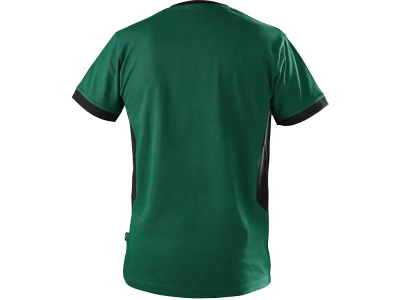 Tričko CXS OWEN, krátký rukáv, pánské, zeleno-černé, vel. 2XL