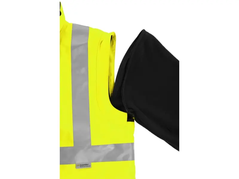 Bunda CXS LONDON, výstražná, pánská 5V1. žluto-modrá, vel. M