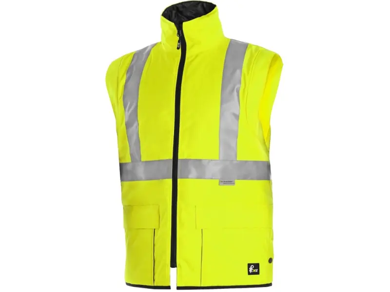 Bunda CXS LONDON, výstražná, pánská 5V1. žluto-modrá, vel. M