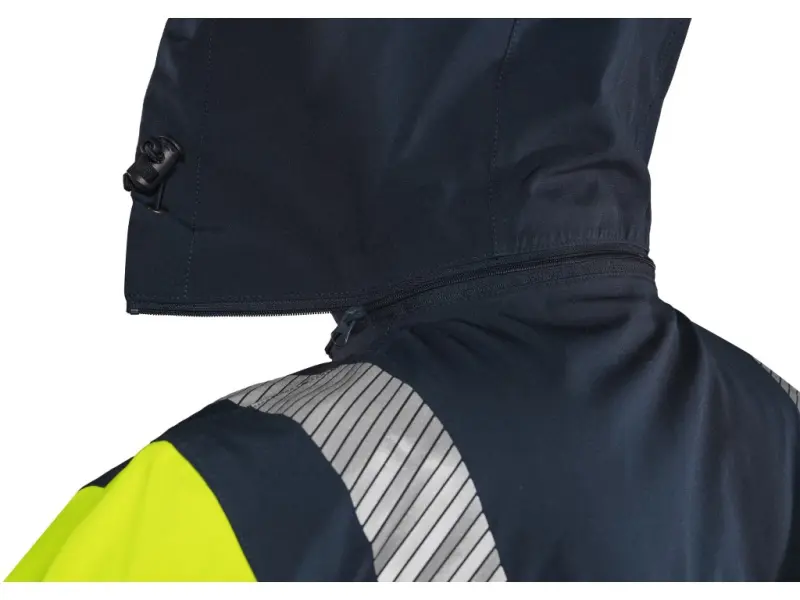 Bunda CXS HALIFAX SHELL, pánská, výstražná, žluto-modrá, vel. 3XL