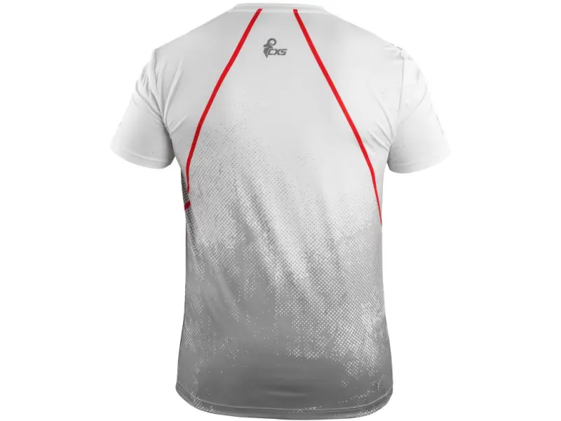 Tričko CXS SPORTY FLOW, krátký rukáv, bílé, vel. XL